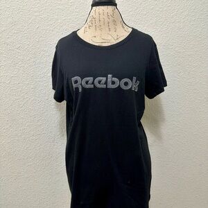 Reebok Black Tee with Silver Accents